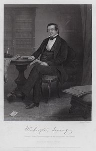 Washington Irving (gravura) de Alonzo (after) Chappel