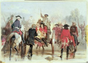 Braddocks Retreat em 9 de julho de 1755, 1865 de Alonzo Chappel