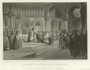 Coroação do imperador Carlos Magno de Alonzo Chappel