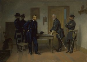Lee rende-se a Grant em Appomattox de Alonzo Chappel