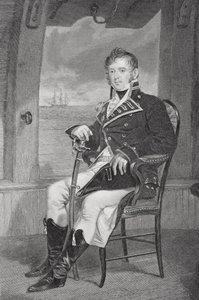 Retrato de James Lawrence (1781-1813) (lito) de Alonzo Chappel