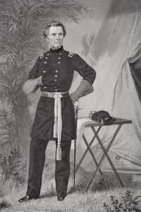 Retrato de Ormbsy McKnight Mitchel (1809-62) (lito)