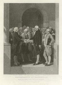 A inauguração de Washington de Alonzo Chappel