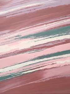 Traços abstratos em rosa e azul-petróleo