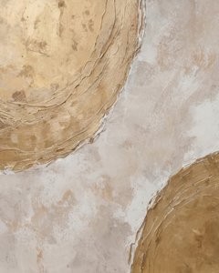 Formas orgânicas douradas