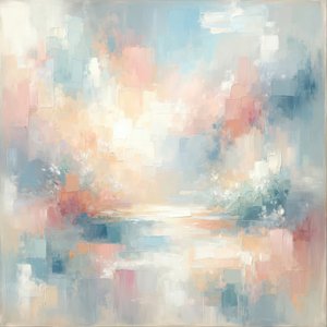 Reflexo em tons suaves de pastel