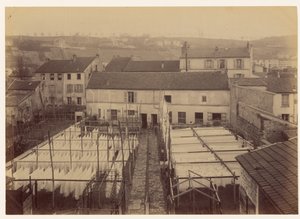 Assassinato da viúva Templier em Arcueil ... Vista exterior da casa de Alphonse Bertillon