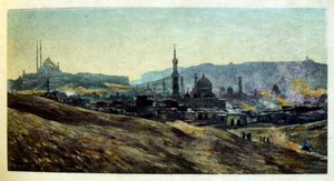 Ilustração de Dinet de "Mirages" Cenas da vida árabe. 1906. Mirages, Scenes De La Vie Arab foi ilustrado por Etienne Dinet com comentários de Silman Ben Ibrahim Bamer. Nasreddine Dinet nasceu como Alphonse-Etienne Dinet; (1861-1929) foi um francês de Alphonse Etienne Dinet