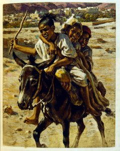 Ilustração de Dinet de "Mirages" Cenas da vida árabe. 1906. Mirages, Scenes De La Vie Arab foi ilustrado por Etienne Dinet com comentários de Silman Ben Ibrahim Bamer. Nasreddine Dinet nasceu como Alphonse-Etienne Dinet; (1861-1929) foi um francês de Alphonse Etienne Dinet