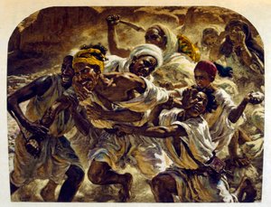 Ilustração de Dinet de "Mirages" Cenas da vida árabe. 1906. Mirages, Scenes De La Vie Arab foi ilustrado por Etienne Dinet com comentários de Silman Ben Ibrahim Bamer. Nasreddine Dinet nasceu como Alphonse-Etienne Dinet; (1861-1929) foi um francês de Alphonse Etienne Dinet