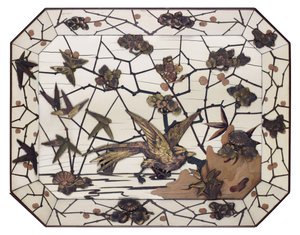Charger, marchetaria de Ferdinand Duvinage, c.1880