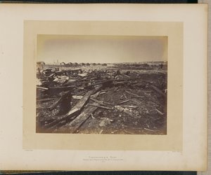 Cartoucherie Rapp. Desastre no Champ de Mars após a explosão de 17 de maio de 1871.