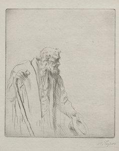 Um mendigo. de Alphonse Legros