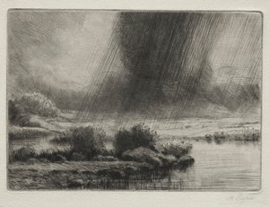 Uma tempestade de Alphonse Legros