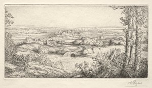 Um vale na Borgonha Um vale na Borgonha. de Alphonse Legros