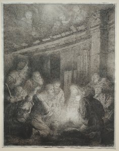 Adoração dos pastores. de Alphonse Legros