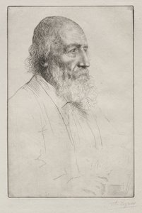 Alfred Lord Tennyson de Alphonse Legros