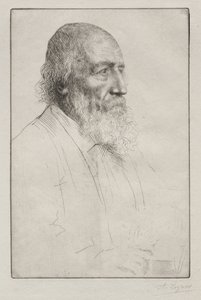 Alfred Lord Tennyson. de Alphonse Legros