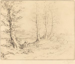 Ao longo do rio (Le long de la rive) de Alphonse Legros