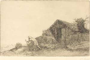 Ao longo do topo da colina No topo da colina. de Alphonse Legros