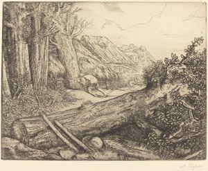 Na casa dos lenhadores (Chez les bucherons) de Alphonse Legros