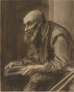 Mendigo com muletas de Alphonse Legros