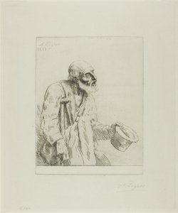 Mendigo com muletas de Alphonse Legros