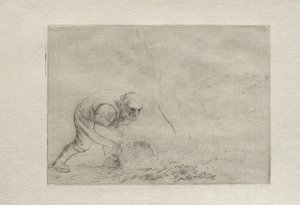 Queimando a grama de Alphonse Legros