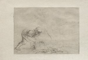 Queimando a grama. de Alphonse Legros