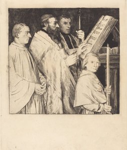 Coristas, 1º prato Le lutrin. de Alphonse Legros
