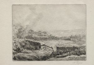 Entrada para o campo. de Alphonse Legros