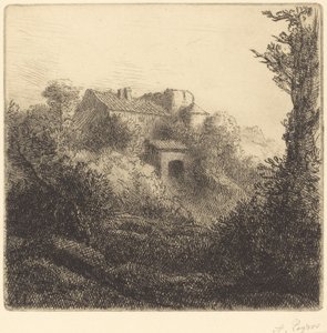 Fazenda em uma colina Fazenda em uma colina. de Alphonse Legros