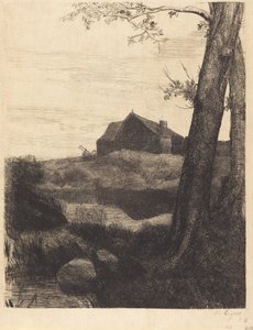 Fazenda com Árvore Grande de Alphonse Legros