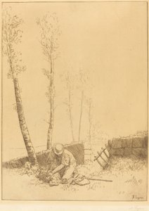 Encontrando a ovelha (Le mouton retrouve) de Alphonse Legros