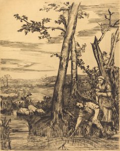 Pesca de lagostins Pescadores de lagostins. de Alphonse Legros