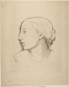 Cabeça de mulher de Alphonse Legros