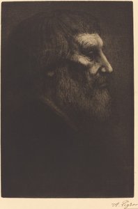 Cabeça de um mendigo Tete de mendiant. de Alphonse Legros