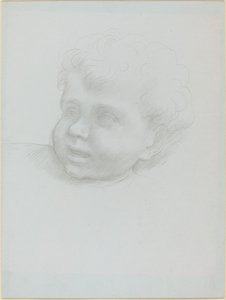 Cabeça de uma criança de Alphonse Legros