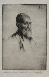 Cabeça de um homem de Alphonse Legros