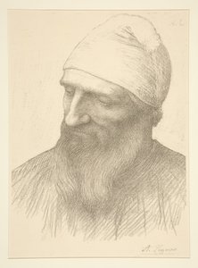 Cabeça de um homem de Alphonse Legros