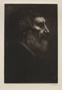 Cabeça de um homem. de Alphonse Legros