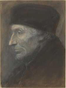 Cabeça de um homem com um solidéu de Alphonse Legros