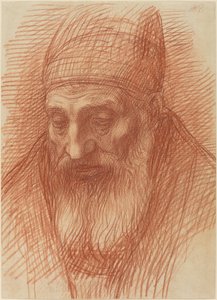 Cabeça de um sacerdote de Alphonse Legros