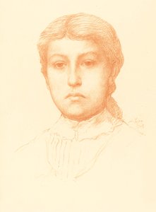 Cabeça de uma jovem de Alphonse Legros
