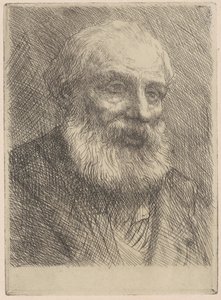 Cabeça de um homem idoso de Alphonse Legros