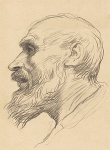Cabeça de um Velho. de Alphonse Legros