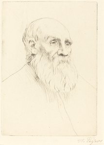 Cabeça de um Velho Etude de tete. de Alphonse Legros