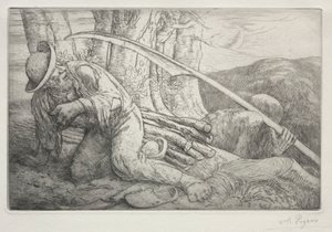 Morte e o Lenhador 5ª Placa. de Alphonse Legros