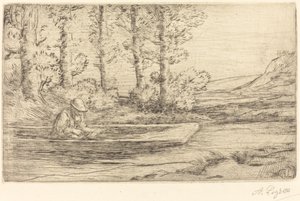 Paisagem (Paysage) de Alphonse Legros
