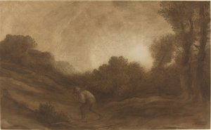 paisagem, noite de Alphonse Legros